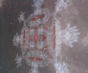 Rangoli: welcome onam