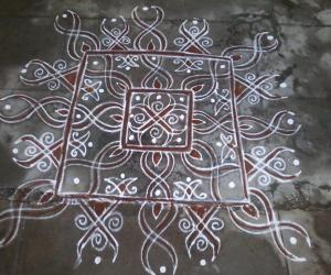 My freehand rangoli