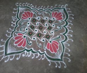 Zentangle design kolam!