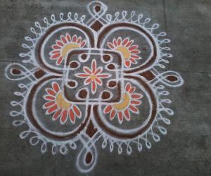 My freehand rangoli