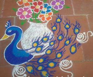 My birthday kolam!