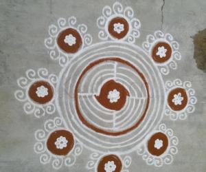 My daily kolam!