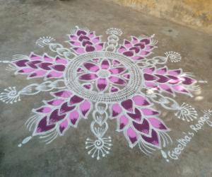 Freehand rangoli