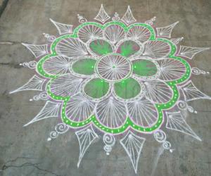 My daily kolam!