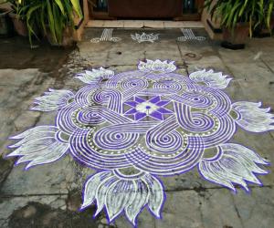 My daily kolam!