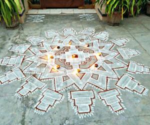 My daily kolam!