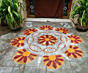 Margazhi kolam 17! Happy New year friends 2018!