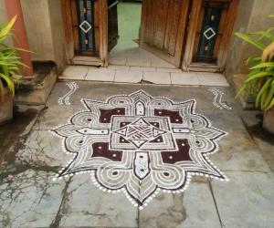 My padi kolam!