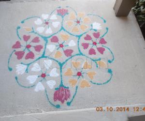 Rangoli: Navarathri kolam