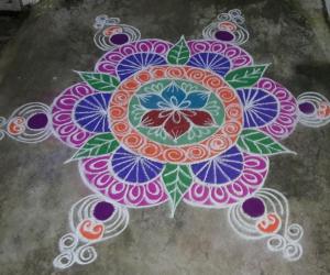 colourful rangoli