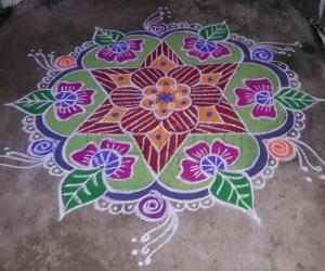 colourful rangoli