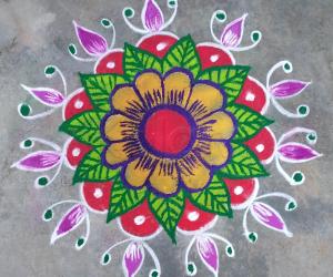 Colourful  Rangoli 