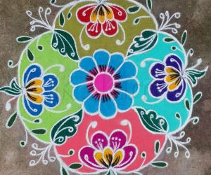 colourful rangoli