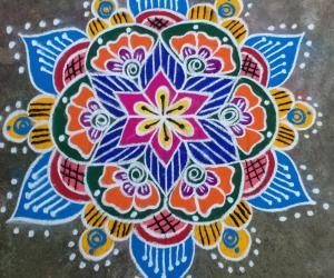 colourful rangoli