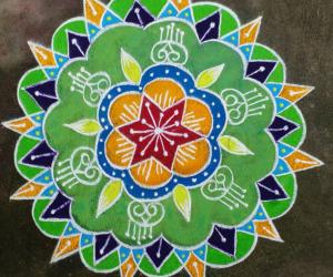 colourful rangoli