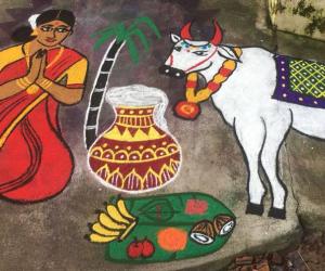 Pongal rangoli