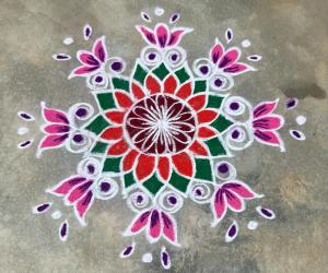 COLOURFUL  RANGOLI 