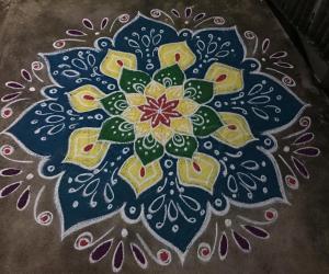 colourful rangoli