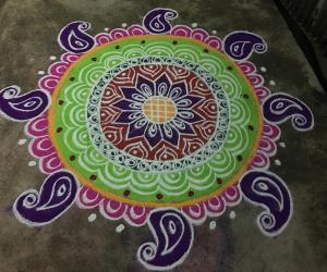 colourful rangoli