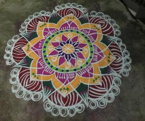 colourful rangoli