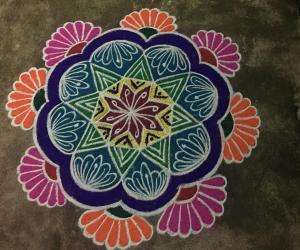 colourful rangoli