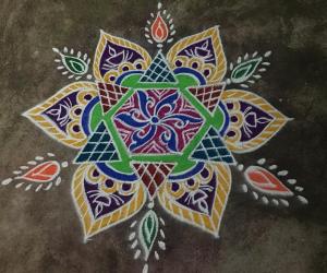 colourful rangoli