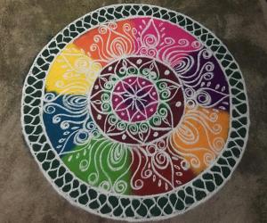 colourful rangoli