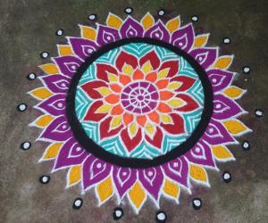 colourful rangoli