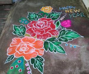 New year rangoli