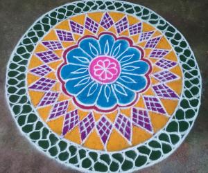 colourful rangoli