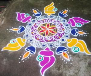 Vaikunda egadesi rangoli