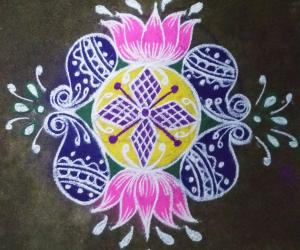 Lotus rangoli