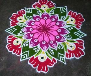 Thai Poosam rangoli