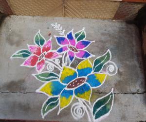 flower rangoli