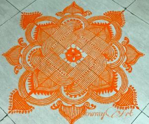 Navrathri kolam Day 4