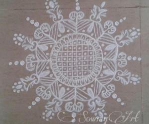 Rangoli: Freehand rangoli