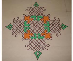 Rangoli: Dotted Kolam 