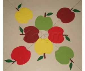 Rangoli: Apple Rangoli for Doctor's Day