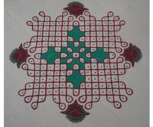  Colour Chikku  Kolam