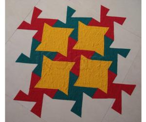 Puzzle Kolam -Floor Version