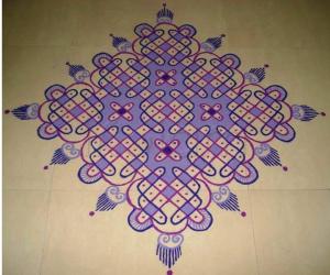 Colour Chikku  Kolam