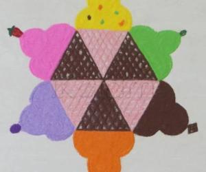 Icecream rangoli