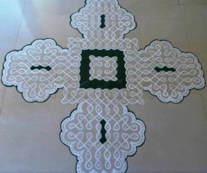 Dotted Kolam-Floor version