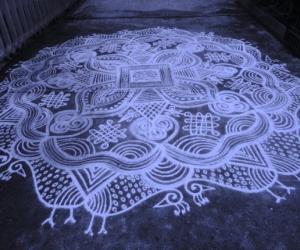 free hand kolam