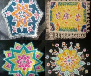 Rangoli: beginner rangolis