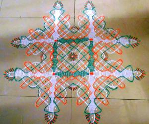 Dotted Bindhi kolam