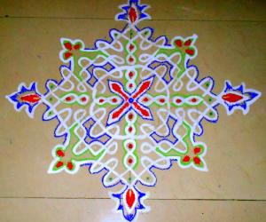  wet maavu chikku kolam