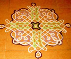 13-1 dot chikku kolam No.11