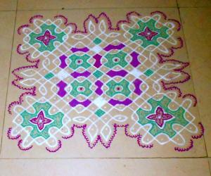 Rangoli: design pulli kolam