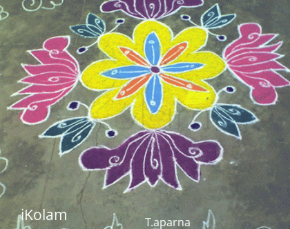 Rangoli: Lotus rangoli